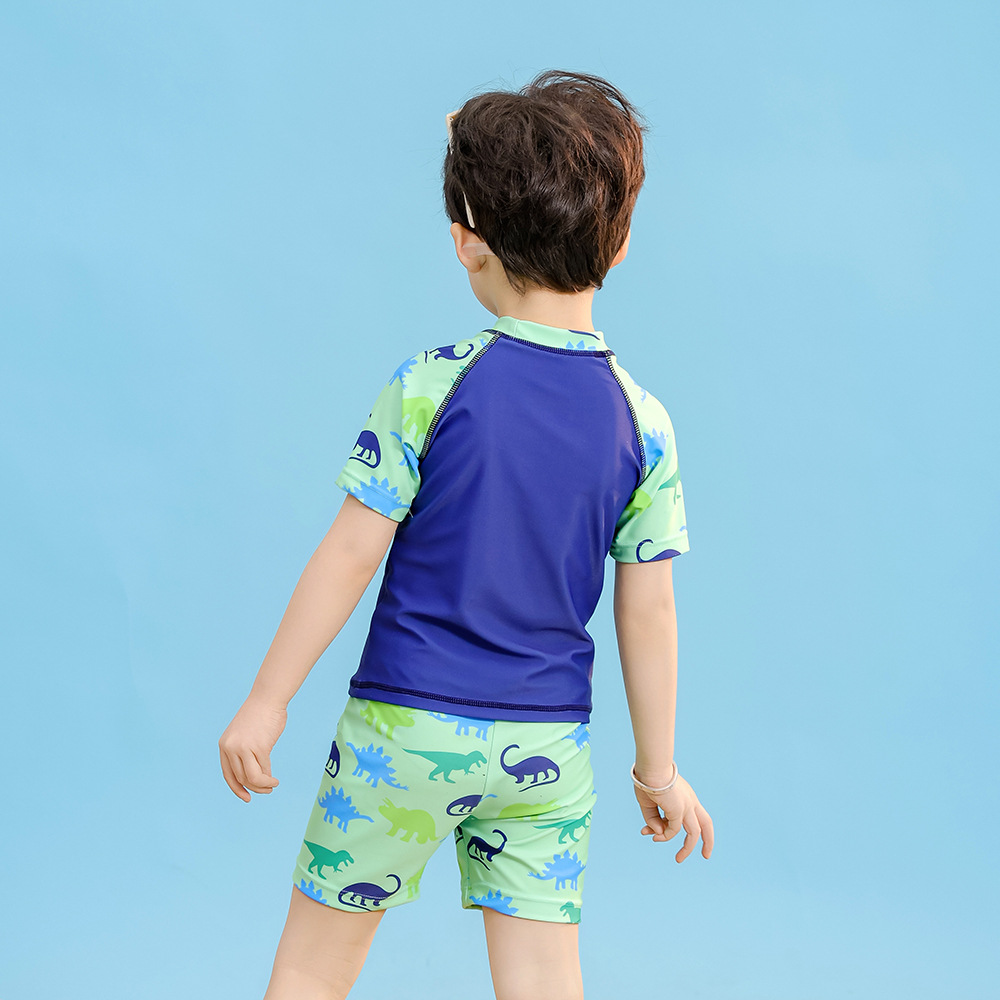 Picture of Quick-drying children's swimwear boys new small children split baby swimwear swimming trunks suit wholesale a generation of hair