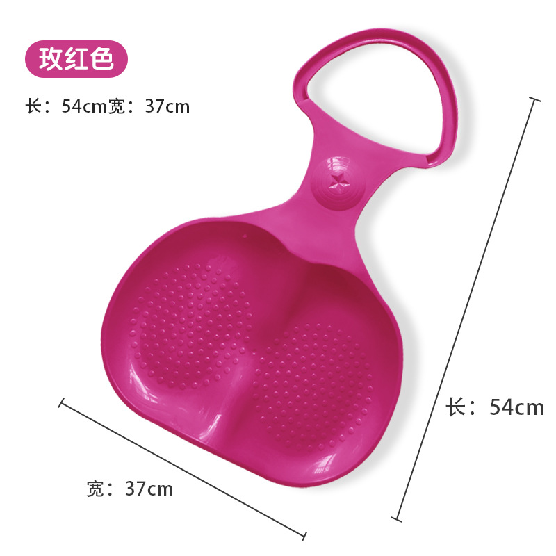 Picture of Thickened wear-resistant apple-shaped ski chip factory wholesale outdoor grass slide sand slide children's ass pad