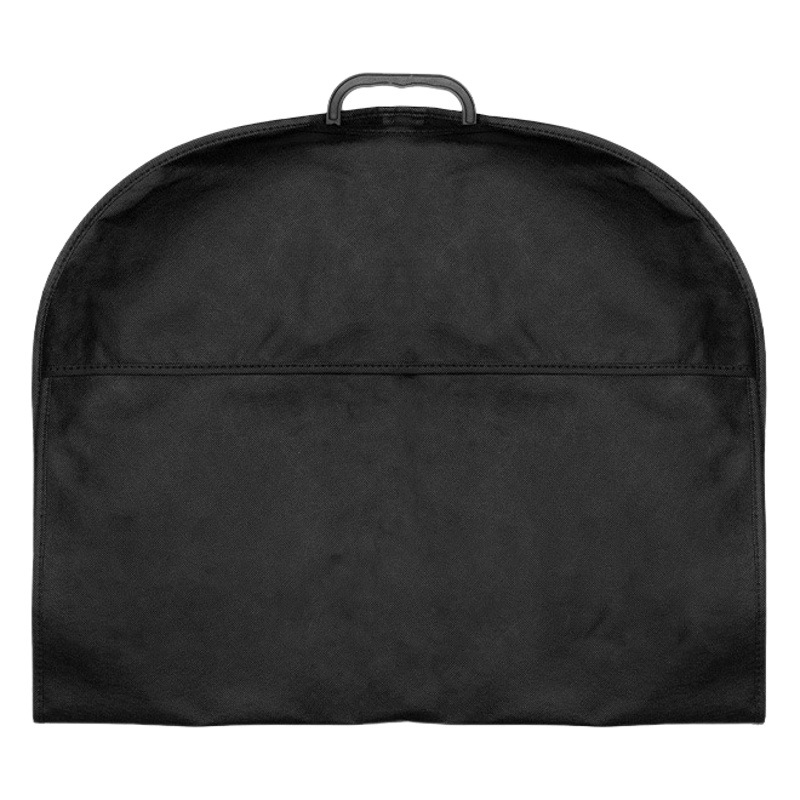 Spot Clothing Leather Storage Bag Non-woven Black Suit Bag Portable Suit Dustproof Hanging Bag Printable LOGO