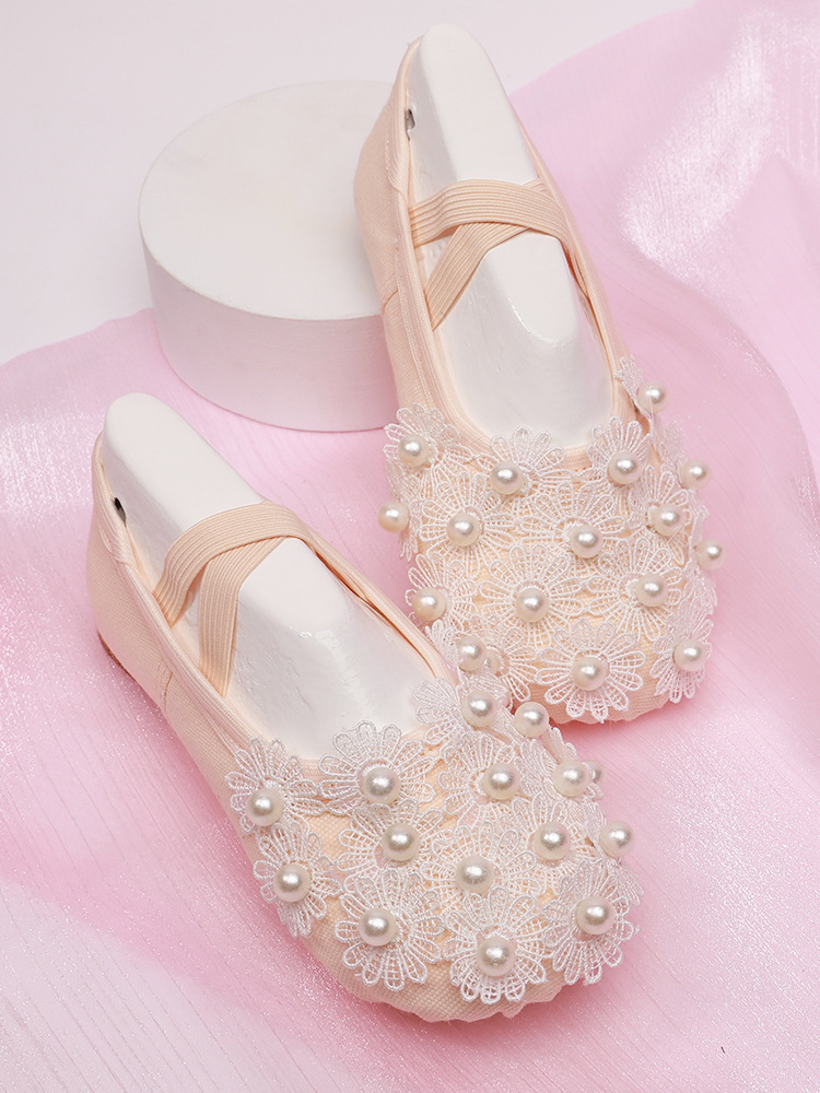 Girls Dance Shoes Soft Sole Practice Shoes Kidsren's Ballet Shoes Baby Dance Cute Stage Performance Cat Claw 8017