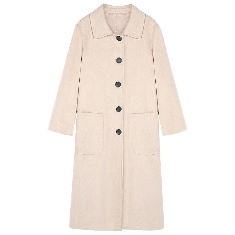 Picture of Plus size women's wool overcoat Women's Mid-length 2023 autumn and winter New loose high-end double-sided velvet woolen coat
