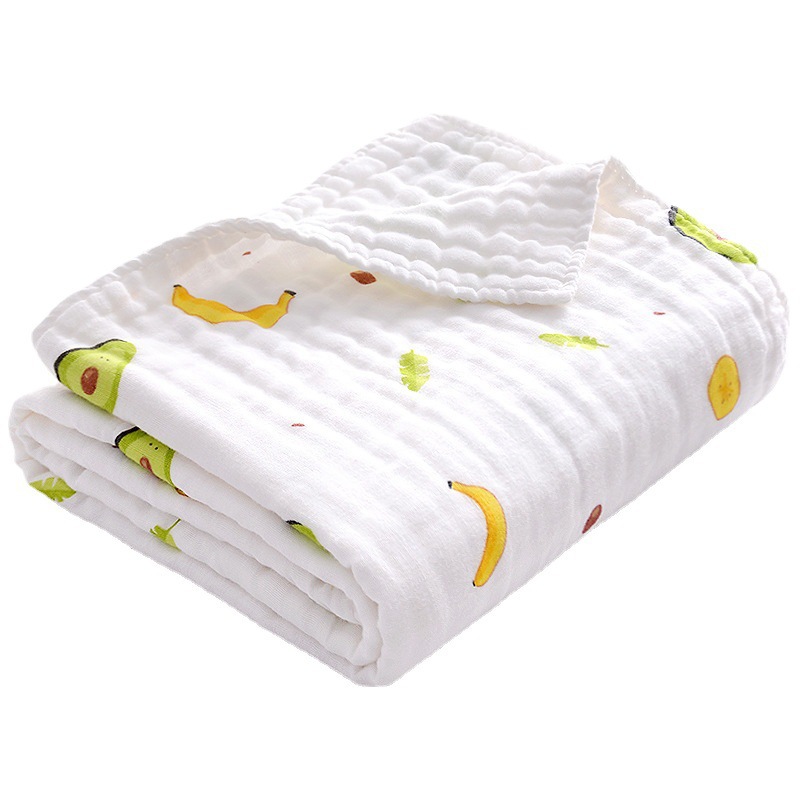 Picture of Baby Bath Towel Pure Cotton Wholesale Pure Cotton Four-Layer Gauze Newborn Wrap Summer Newborn Baby Supplies Children's Blanket
