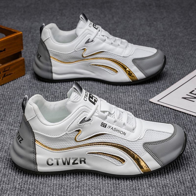 Men's Shoes 2025 Summer New Light Sports Casual Shoes Breathable Deodorant Mesh Shoes Thick Sole All-match Torre Shoes