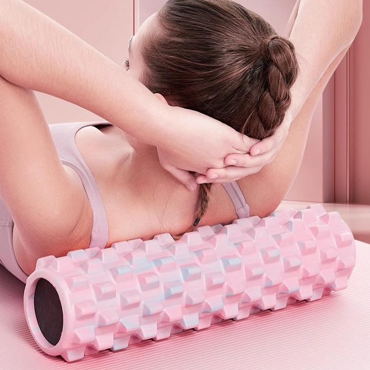 Solid foam shaft roller muscle relaxation stovepipe artifact professional mace roll leg massage roller back yoga column