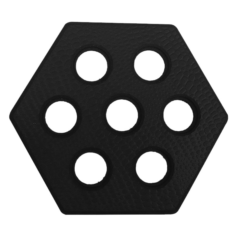 New 12-piece hollow-out monochrome irregular pattern mat hexagonal surfboard canvas water Wing board non-slip mat