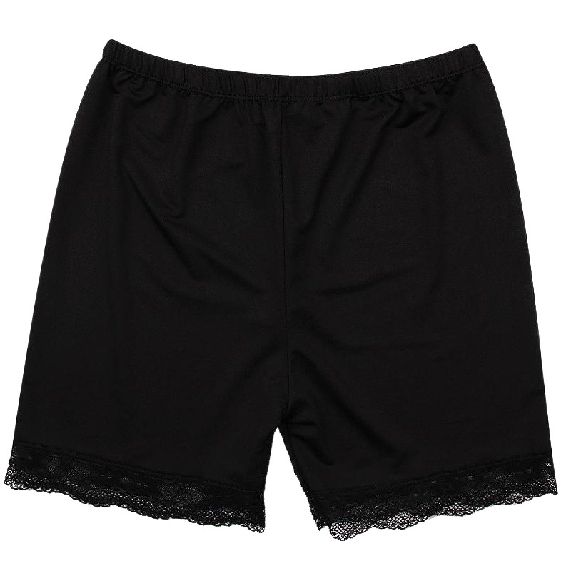 Wholesale Ice Silk flat lace lace underwear women's three-point pants anti-light safety pants leggings shorts