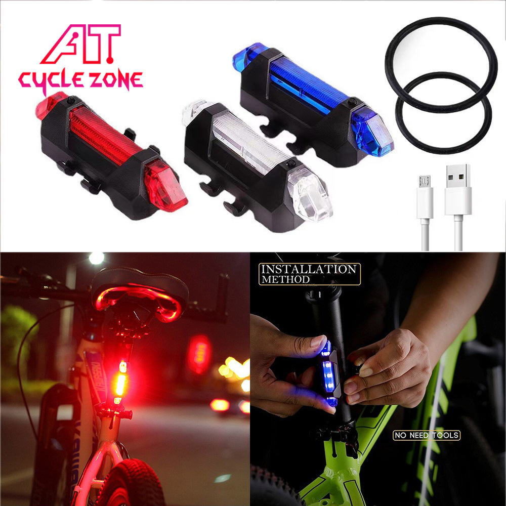 Bicycle Tail Light USB Charging Wholesale Warning Night Bicycle Equipment Mountain Bike Accessories High Brightness 918 Tail Light