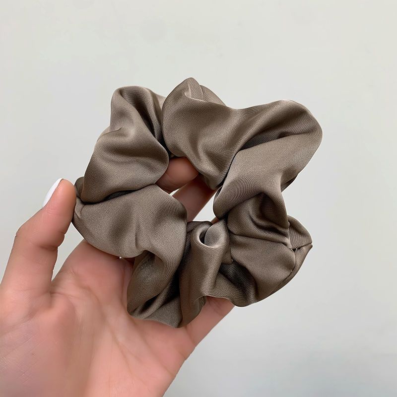 Picture of South Korea high-end feeling retro large intestine hair ring female temperament ball head rubber band hair rope elegant ponytail head rope