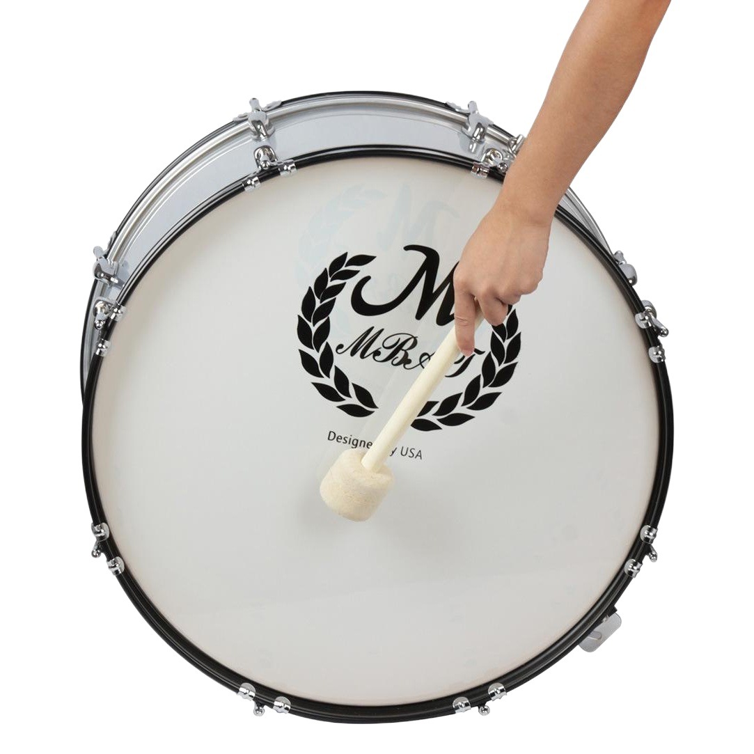 Percussion Accessories Felt Head Wooden Long Handle Army Drum Hammer Drum Stick Walking Drum Band Performance Army Drum Stick