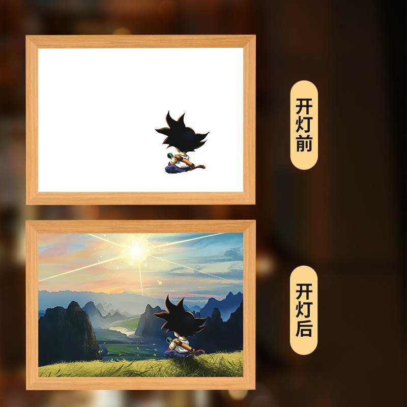 Picture of Carefully Selected Dragon Ball Carrot Goku Lighting Painting Vegeta Super Saiyan Creative Atmosphere Light Ornaments