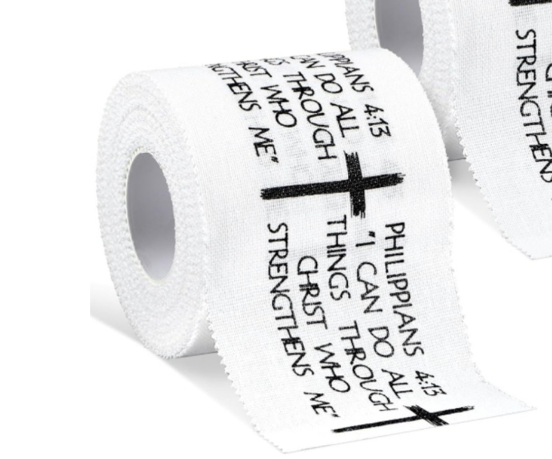 Picture of Cross-Border Hot-Selling White Adhesive Sports Tape Outdoor Finger and Wrist Support Bandage Cotton Cross-Stitch Adhesive Tape