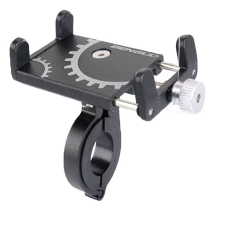 Bicycle mobile phone bracket aluminum alloy rotating front and rear adjustment electric car mobile phone bracket wholesale bicycle accessories