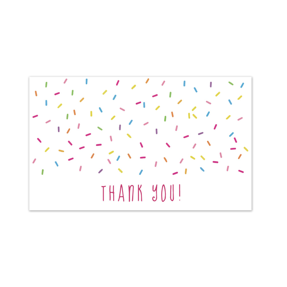 Picture of Amazon Cross-Border Wholesale Pink Thank You Card Coated Paper Card Thank You Gift Card Packaging Card