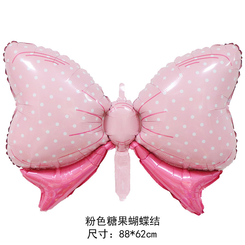 Picture of New large bow HelloBABY shape aluminum balloon Baby Full Moon Birthday Party shape balloon