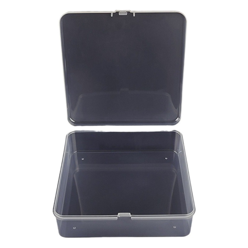 11.5 square electronic components parts packing box bead string fishhook screw transparent storage box desktop organizing box