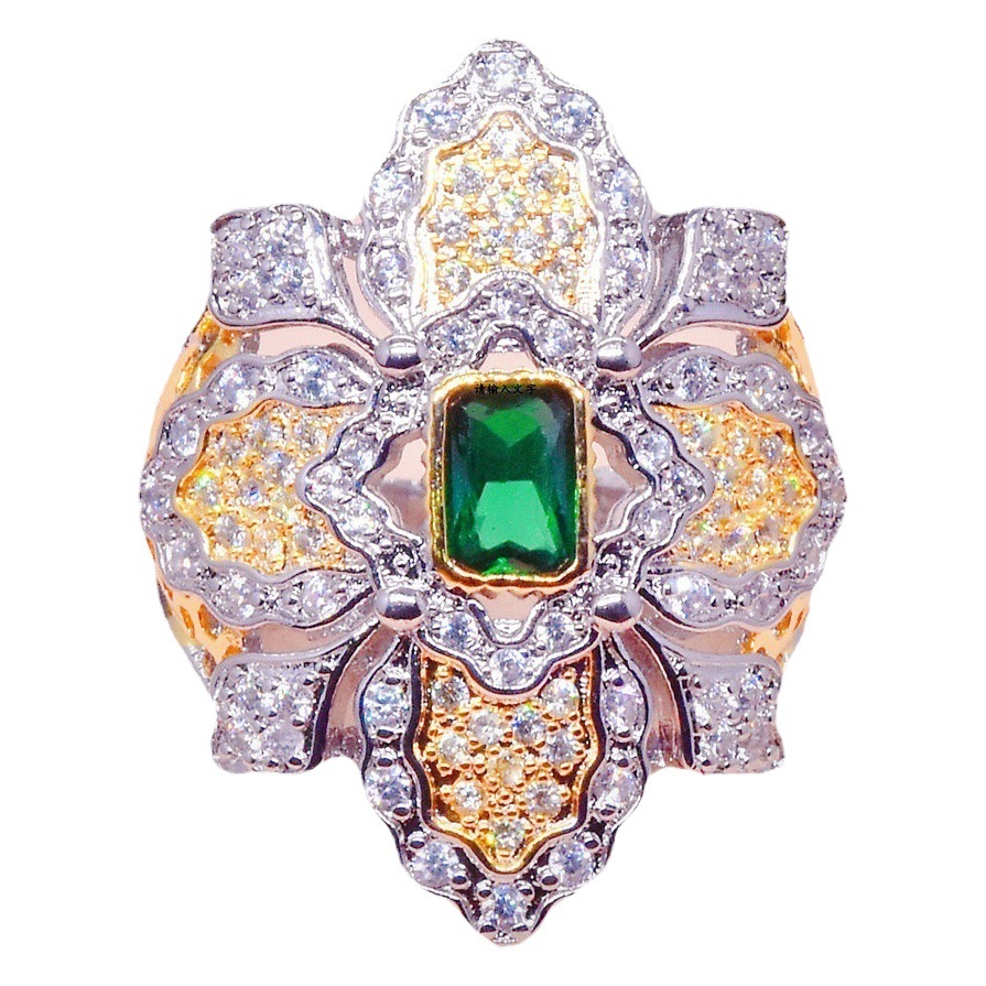 Italian Cloth Qi Lati Vintage Lace Earrings Earrings Court Style Double Color Gold Diamond Necklace Pendant
