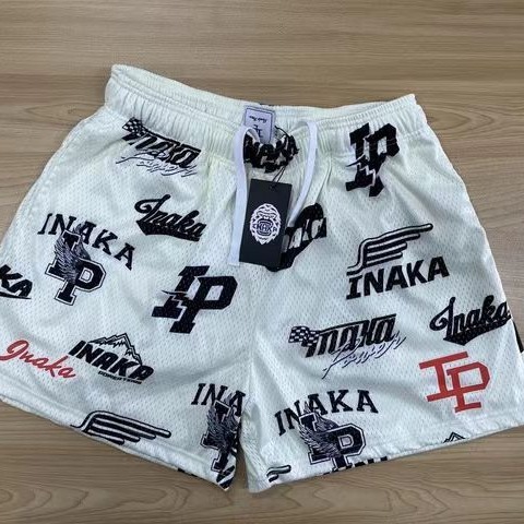 New INAKA American-style but knee Tide brand lP leisure sports fitness loose mesh quick-drying breathable basketball pants