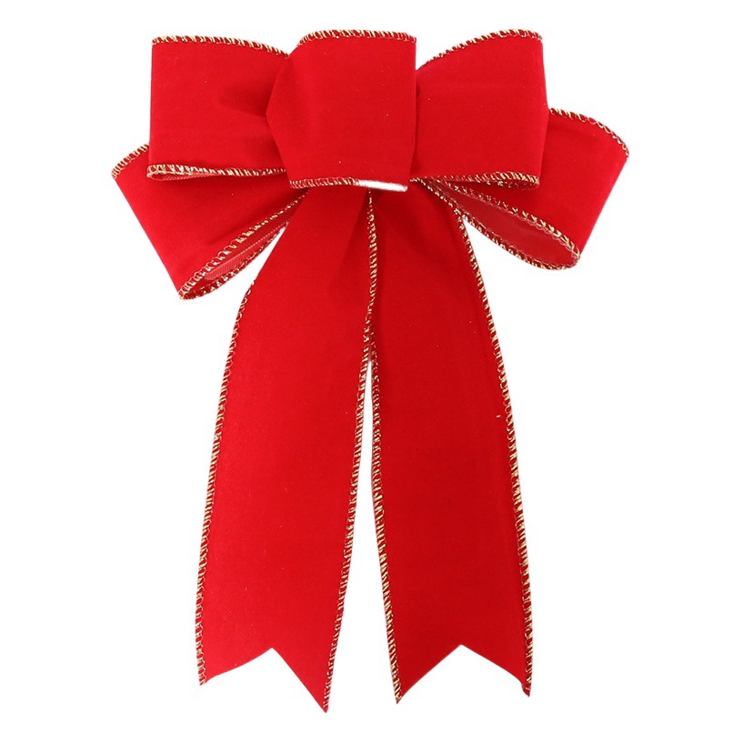 Christmas Party Decoration Bow Hanging Ornaments Christmas Handmade Decorations Christmas Tree Burlap Small Bow Pendants
