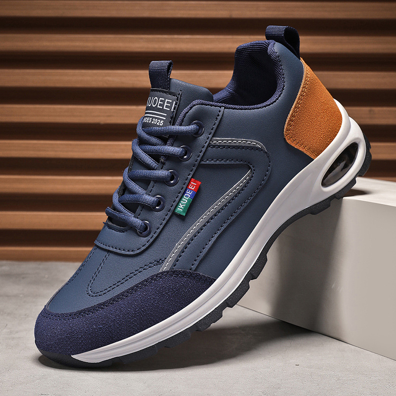 Cross-border plus size men's casual sneaker, sports walking shoes, comfortable lace-up sneaker, all seasons