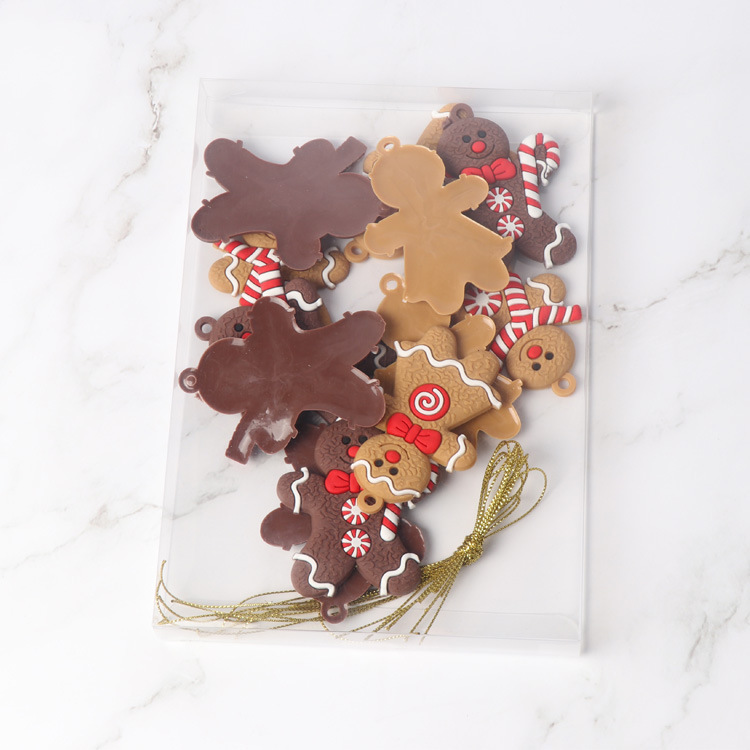 Picture of 2024 New Christmas Tree DIY Pendant Gingerbread Man Twelve Source Manufacturer Christmas Scene Arrangement Pendant