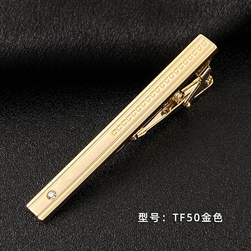 Picture of Men's Tie Clip Manufacturer Direct Sales Yiwu Cross-Border Business Metal Tie Clip Tieclips Bow Tie Business Style