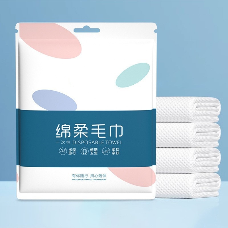 Picture of Compressed Towel Travel Pack Disposable Face Washing Towel Women's Compressed Small Square Towel Portable Pure Cotton Thickened Candy Cleansing Towel