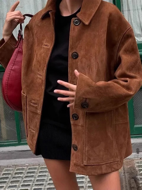 Picture of Cross-border foreign trade AliExpress explosions new foreign trade women's wholesale ZR in stock lapel jacket long sleeve jacket