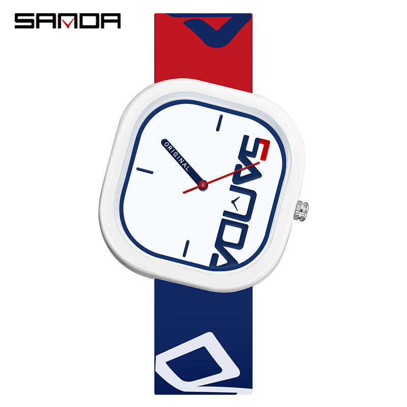 Picture of Sanda Brand Sports Watch Design Irregular Square Watch Personality Trend Simple Waterproof Electronic Watch