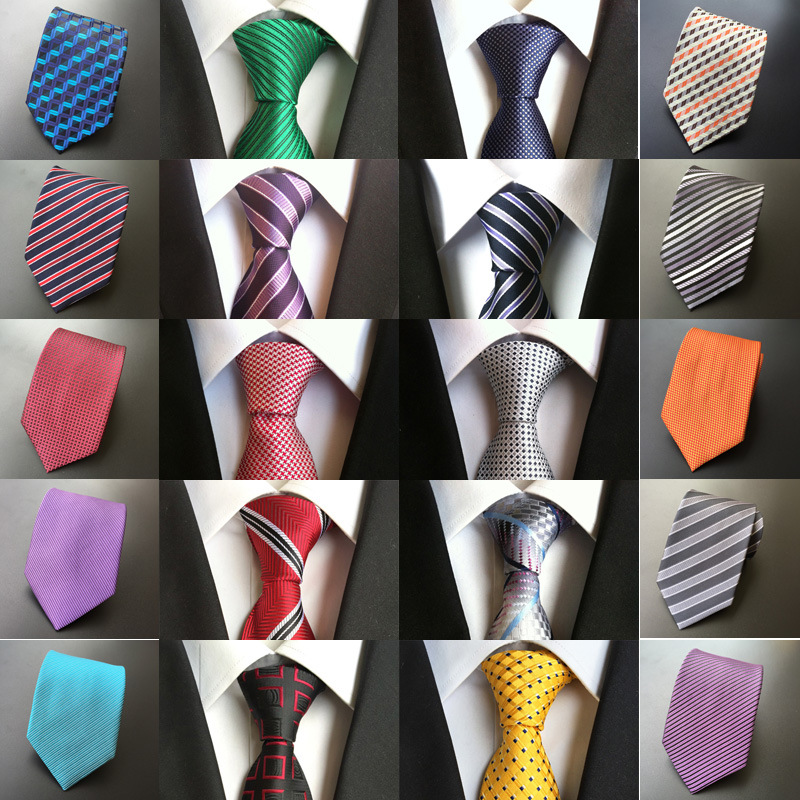 Picture of Tie Men's Casual Formal Wear Professional Business Men's Tie Polyester Silk Hand-Tied Tie Source Manufacturer Batch