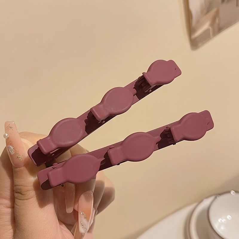 Picture of Flocking Hair Clip Women's Front Head Bangs Clip Side Clip Short Hair Transition Artifact Broken Hair Clip Duckbill Clip Headdress