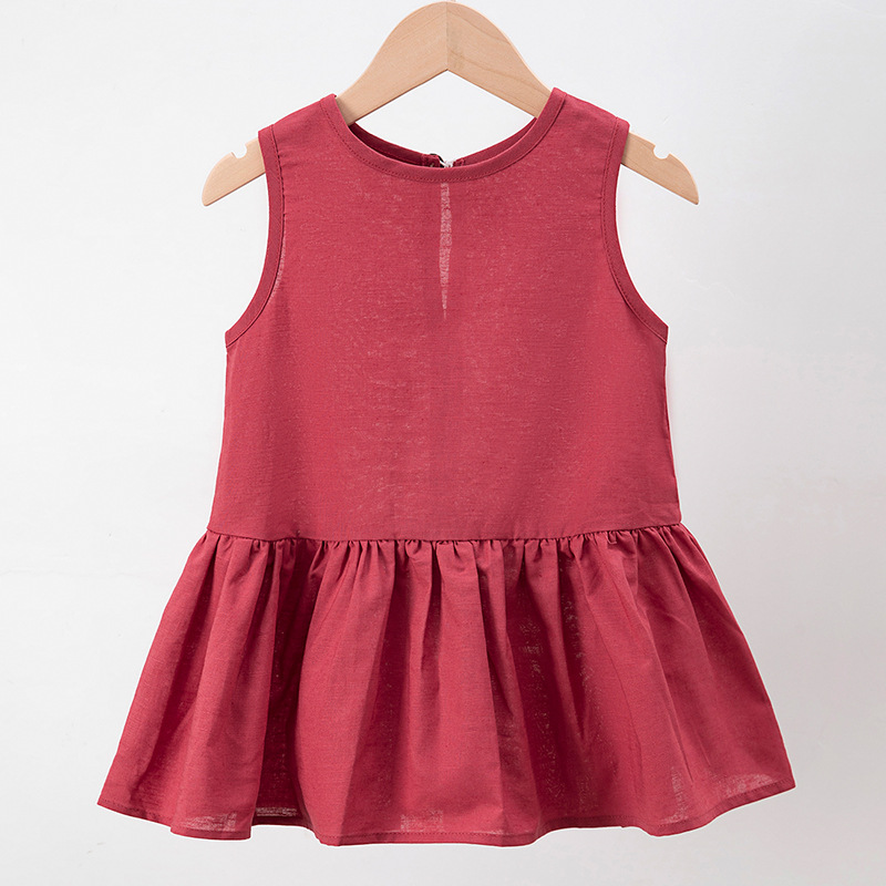Picture of Sling dress Children's Women's AliExpress Spring and Autumn New Class A Summer 2025 New dress Big Children's Cotton