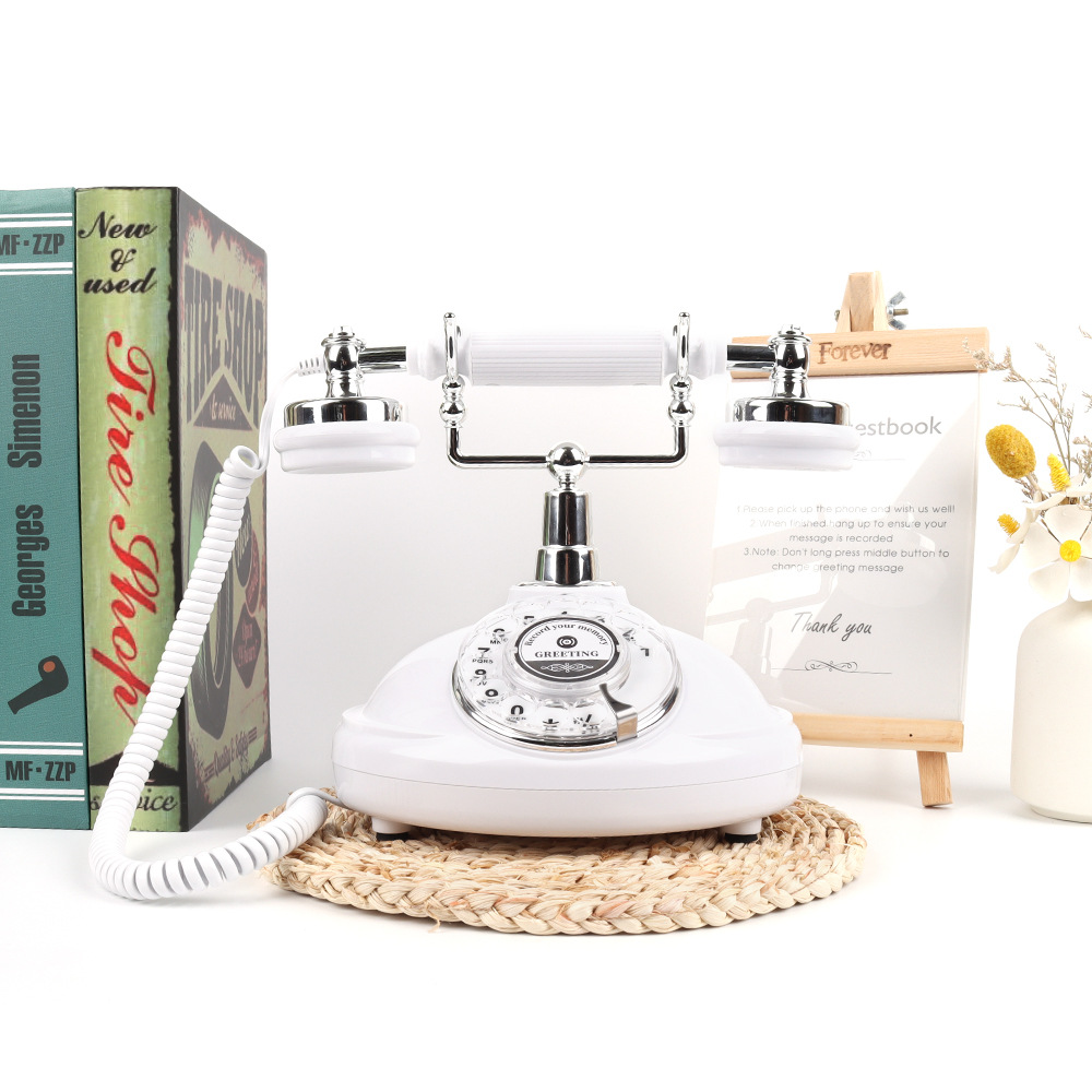 Cross-border antique telephone home fixed telephone retro fixed landline wedding recording telephone wholesale manufacturers