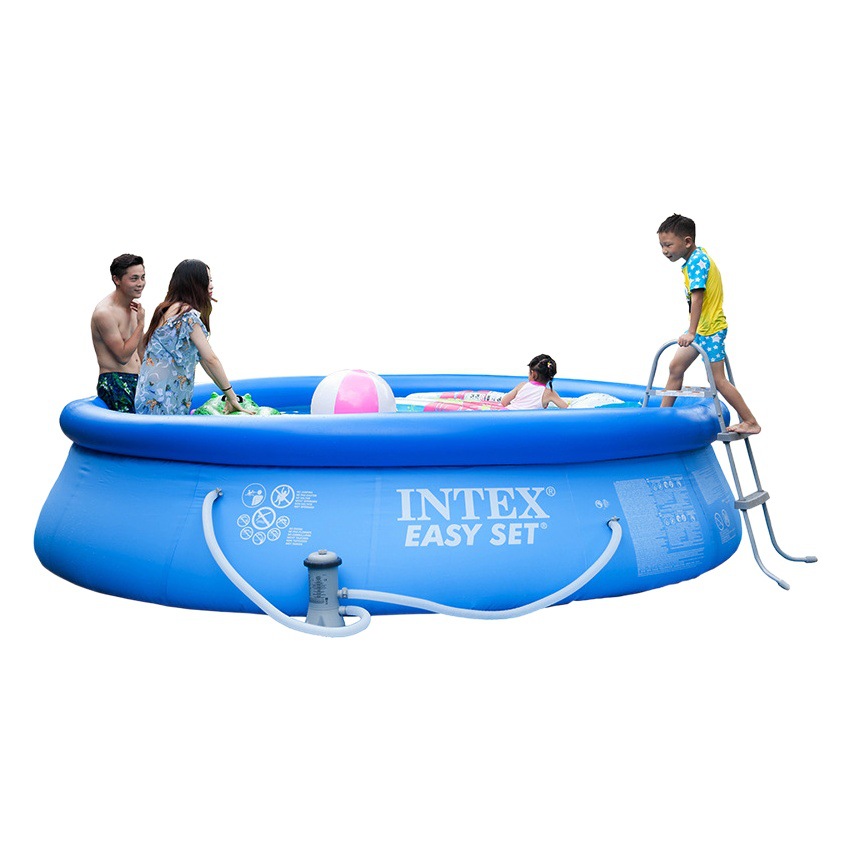 INTEX home swimming pool top ring inflatable adult pool height children's paddling pool folding fish pond thickened