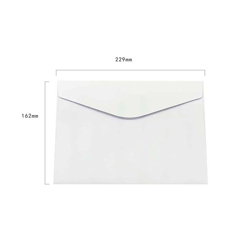 Picture of White Greeting Card Invitation Letter Wedding Invitation Envelope Thickened Plain Color Retro Western Style Invitation Card Kraft Paper Envelope Bag