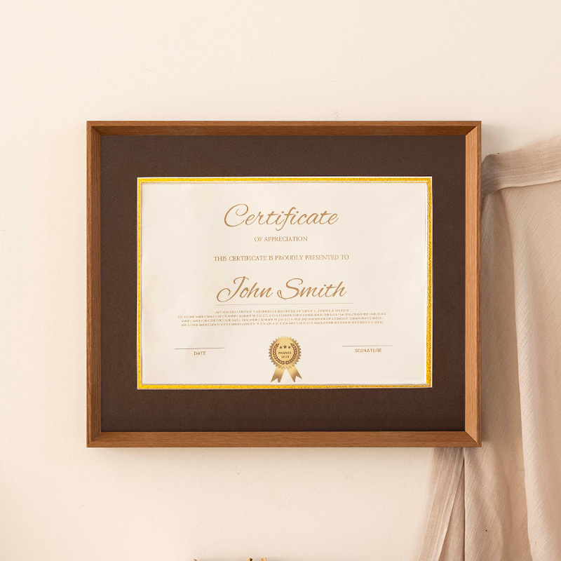 Picture of Graduation certificate frame A4 honor patent photo frame wall mounting graduation award display frame acrylic picture frame 20-inch