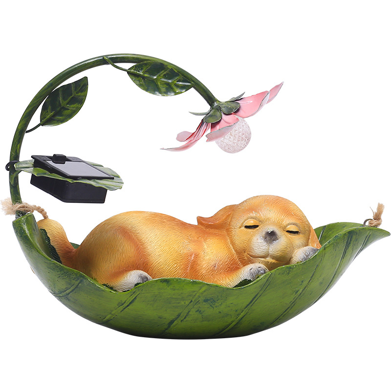 Picture of Cross-Border Decorative Animal Courtyard Solar Light Pastoral Entrance Garden Landscaping Outdoor Balcony Set Cat Pendant