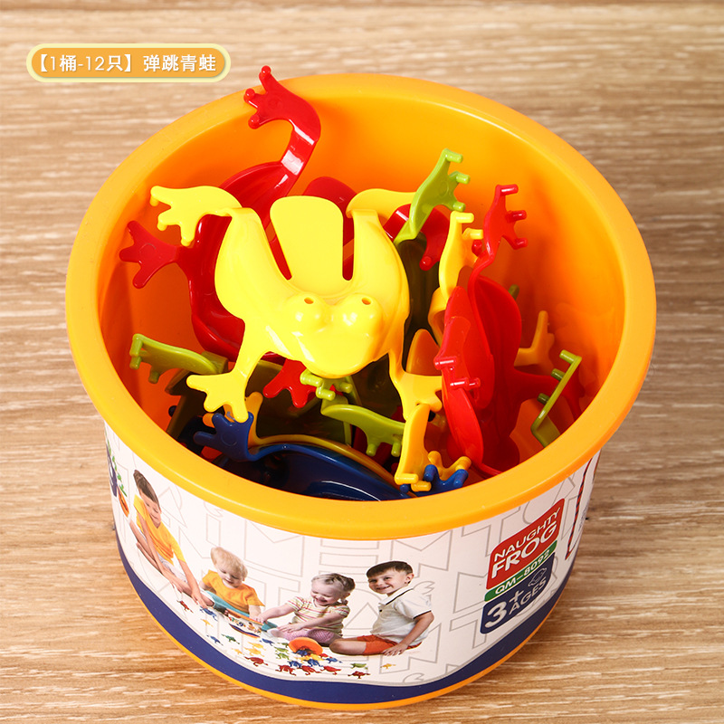 Picture of Jumping Little Frog Mini Jumping Frog Press Bouncing Toad Kidsren's Post-8090 Nostalgic Family Interactive Toy