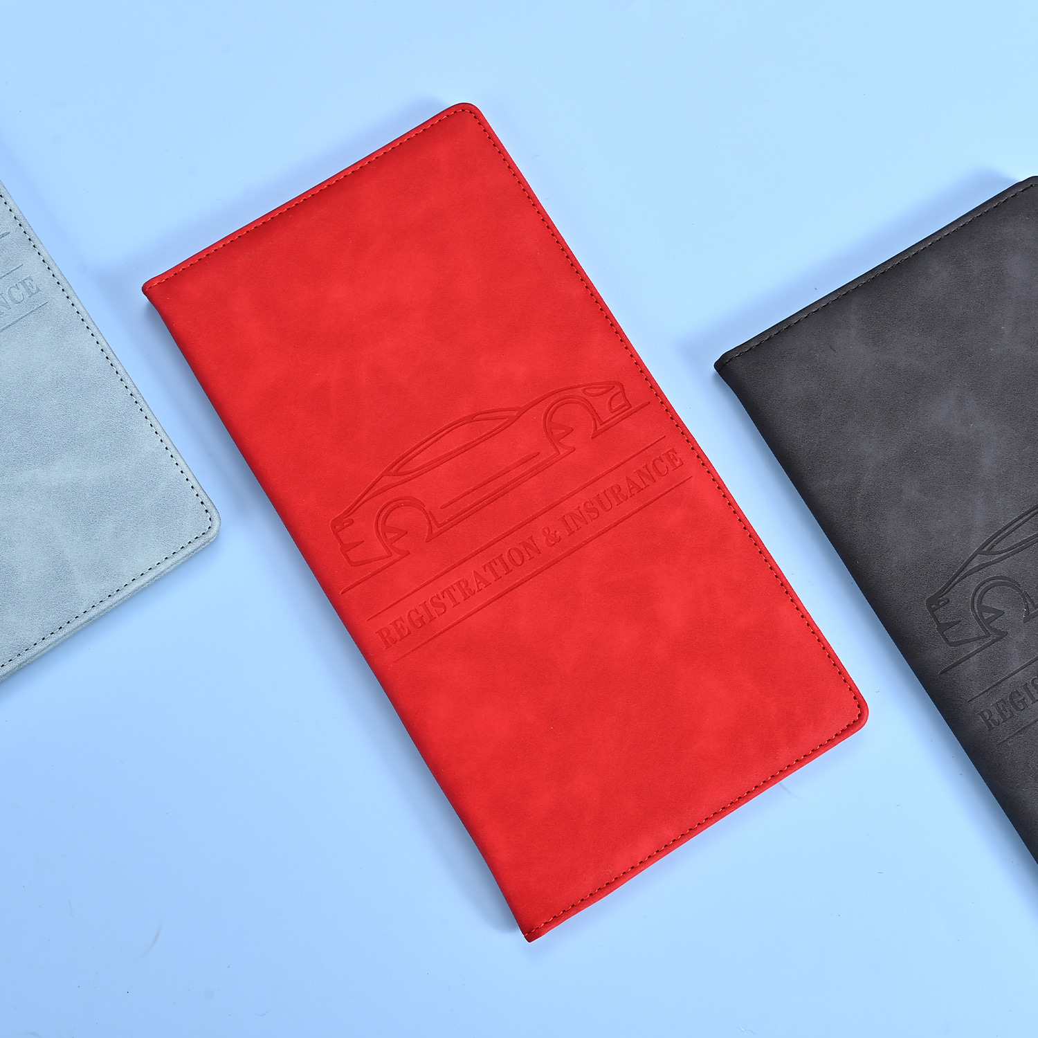 Picture of Cross-Border American Driver's License Leather Case Car Information Document Holder Amazon Best-Selling Passport Bag Custom Coin Card Holder