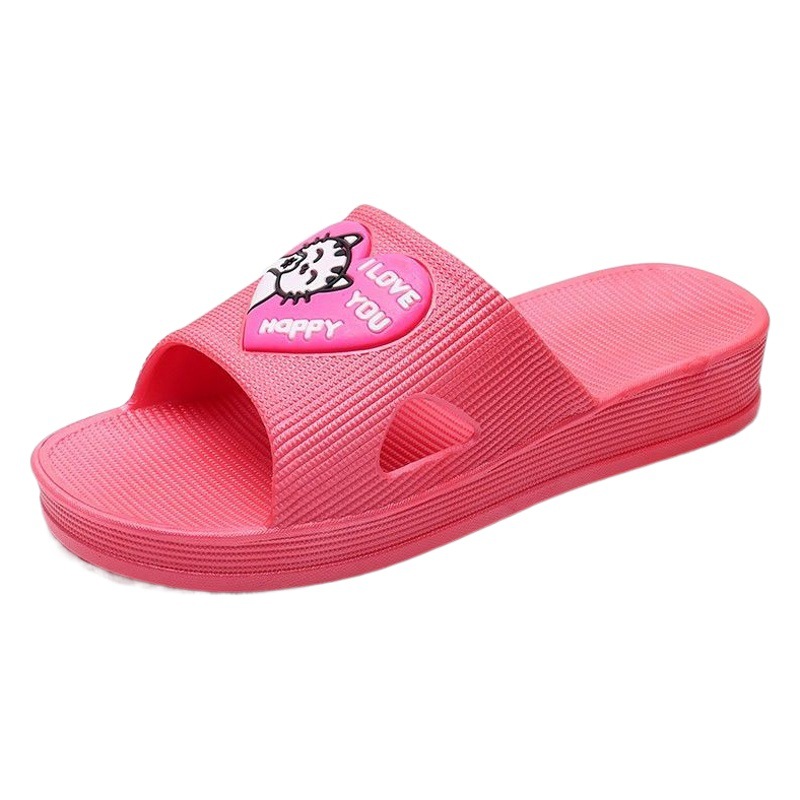 New ladies height-increasing thick-soled slippers outdoor summer breathable non-slip slippers household bathroom slippers wholesale