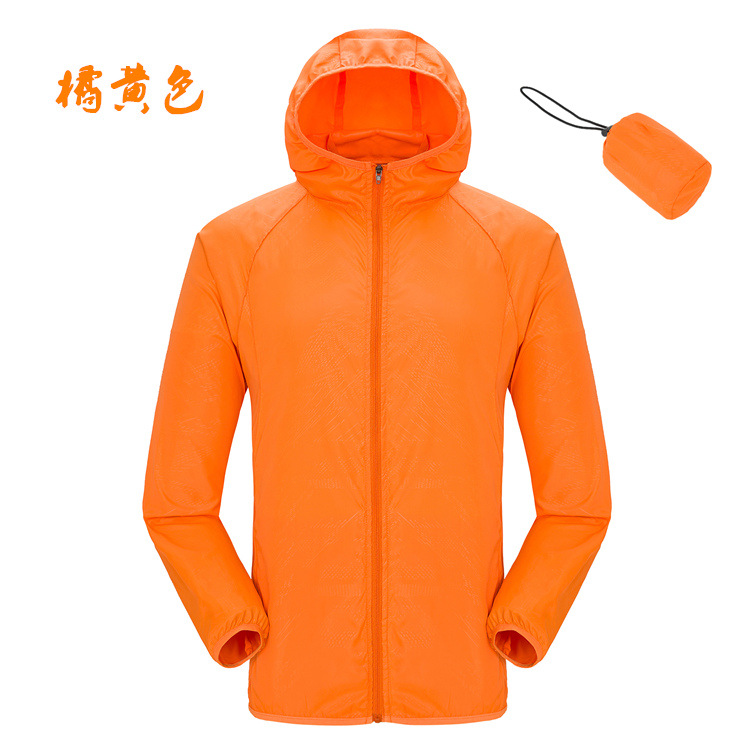 Picture of Factory wholesale outdoor skin windbreaker men's sunscreen clothing women's logo thin coat waterproof printing group building clothing