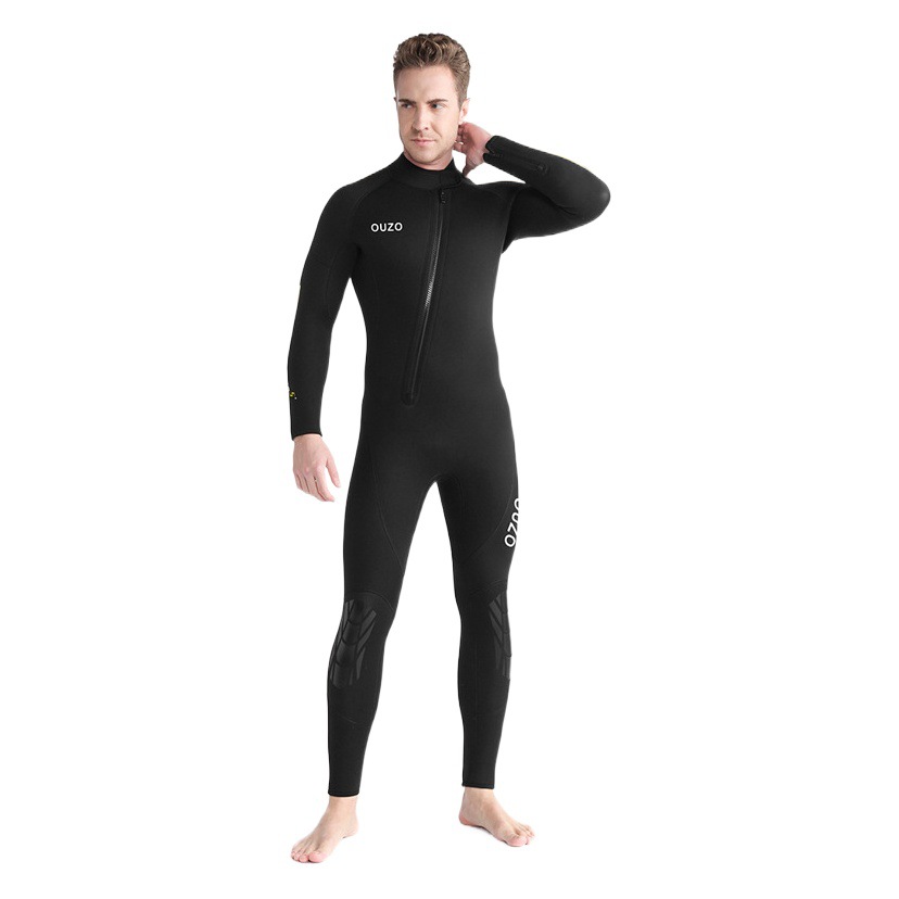 5mm Wet Winter Swimming One-Piece Free Snorkeling Sun Protection Surfing Suit for Men and Women, Warm Diving Suit Suitable for Winter