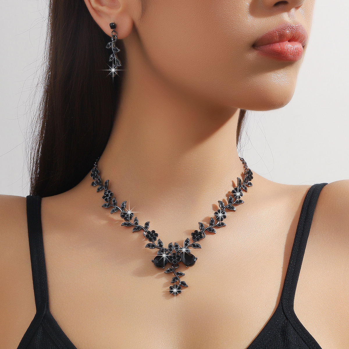 Bridal suit Accessories Necklace Earrings suit Women's Evening Dress Wedding Women's Chain High-end Fashion First Jewelry