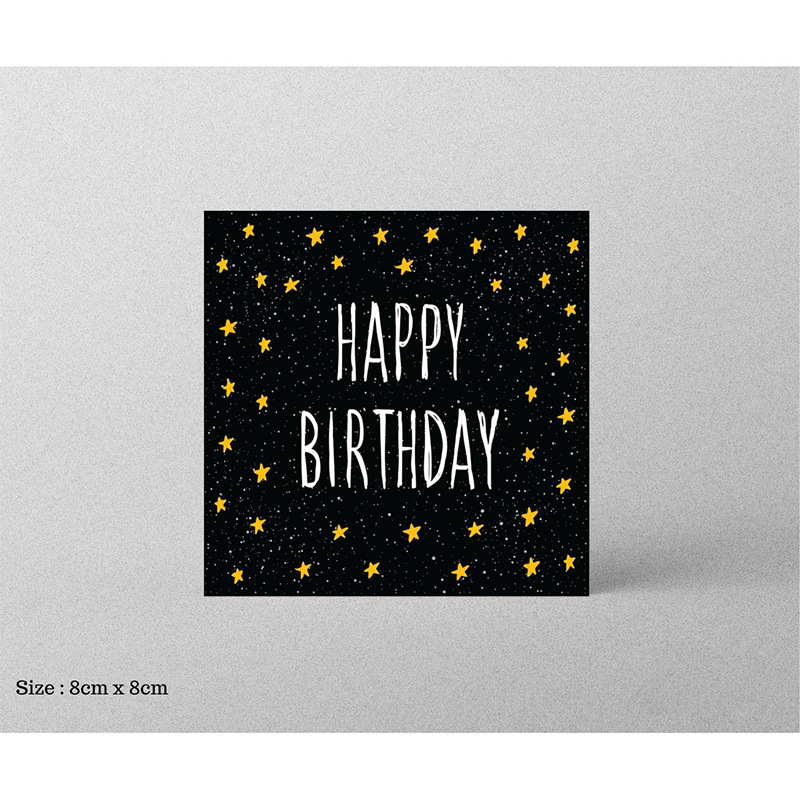 Picture of 30 Sheets/Pack Square Simple Thank You Cards Coated Paper Business Cards Gift Packaging Decorative Cards English Mini Thank You Cards