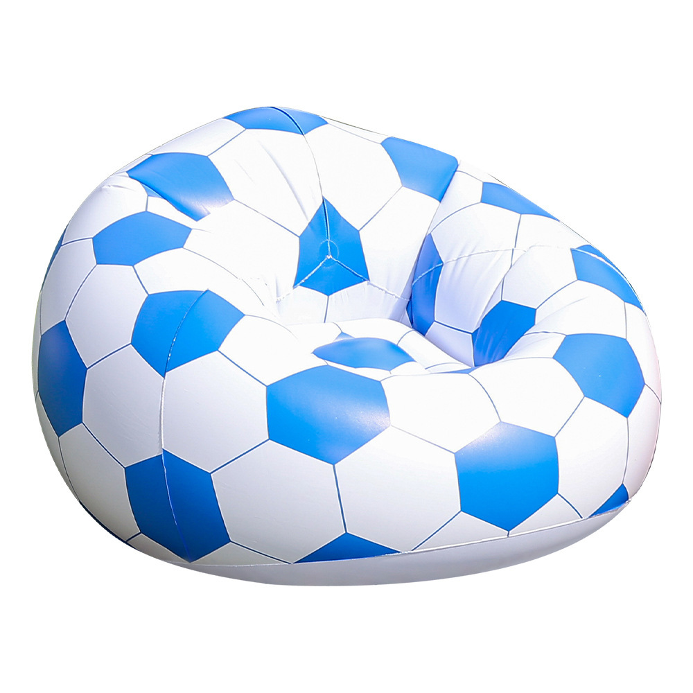 Picture of Cross-border explosions inflatable lazy sofa spherical inflatable sofa pvc flocking football sofa inflatable bean bag sofa
