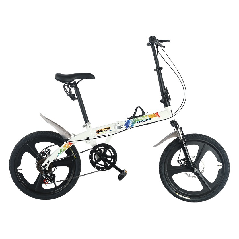 Picture of New Portable Foldable Bicycle 20 Inch 16 Inch Installation-Free Lightweight Bicycle Small Variable Speed Bicycle Folding