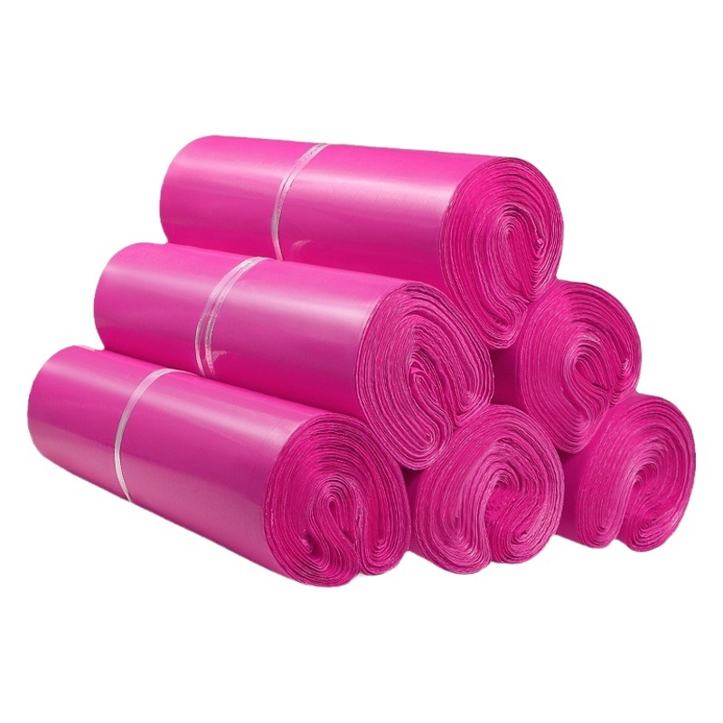 Rose Red Express Packaging Bag Waterproof Packaging Bag Mailing Parcel Plastic Bag Production Wholesale Cross-Border Hot Sale