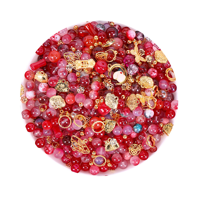 Picture of Crystal Glaze Antique Bodhi Beaded Beaded Bracelet DIY Accessories Necklace Children's Handmade Best Friend Student Crystal
