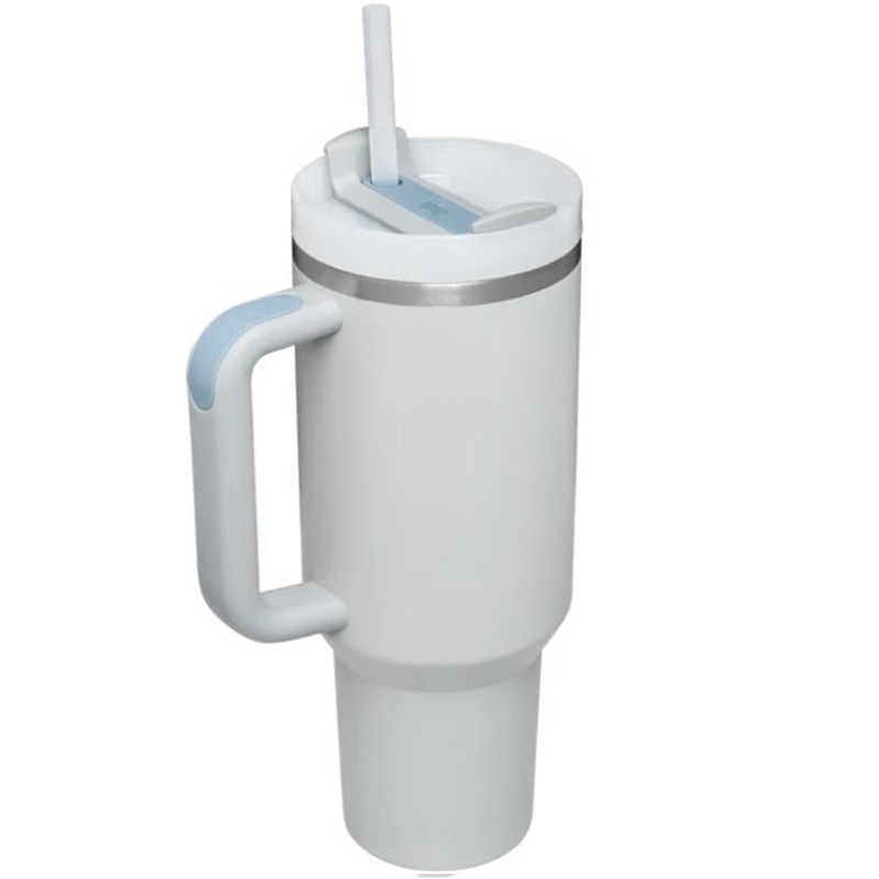 Picture of Cross-border 40oz generation second generation car cup 304 stainless steel handle thermos cup large capacity straw ice cup