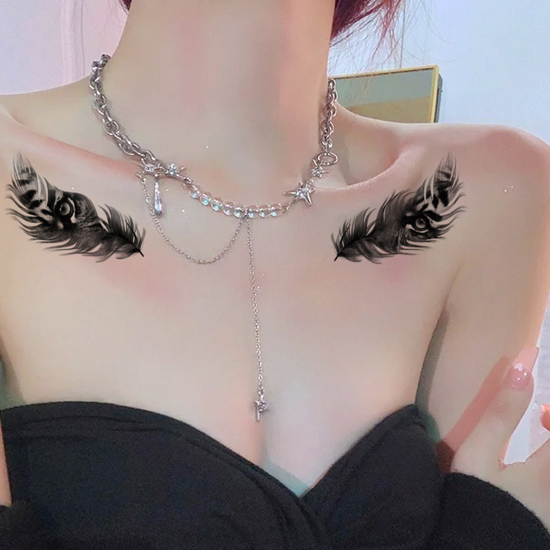 Picture of New waterproof small fresh tattoo stickers color black and white 1000 can be any combination of manufacturers wholesale