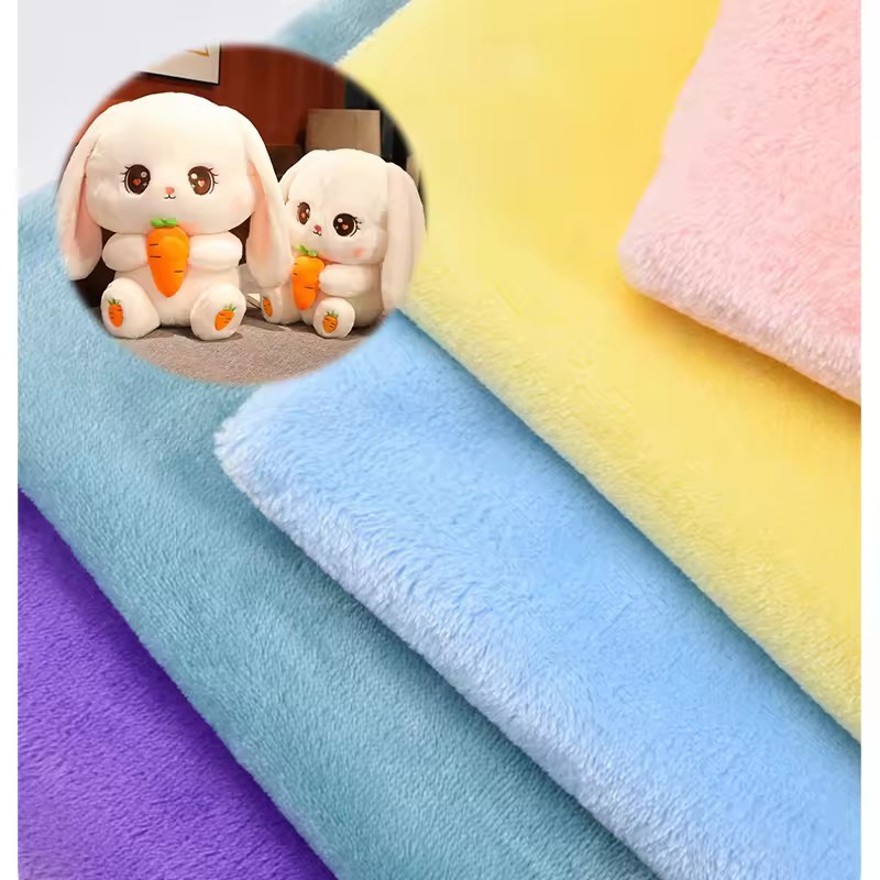 For Toy Home Textile Shoe Material Bag 100D144F180gsm Soft 1 wool high 2 wool high 3 wool high short plush